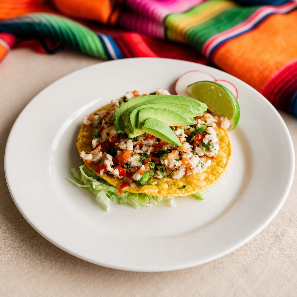 Tostada De Ceviche.