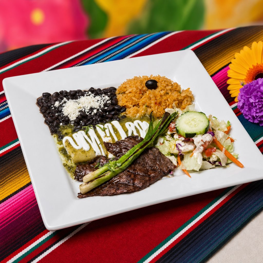 Enchiladas Suiza & Steak.