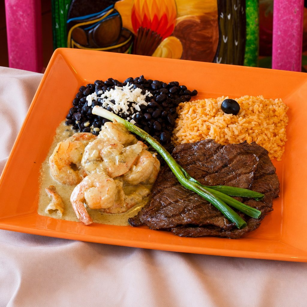 Carne Asada Camarones.