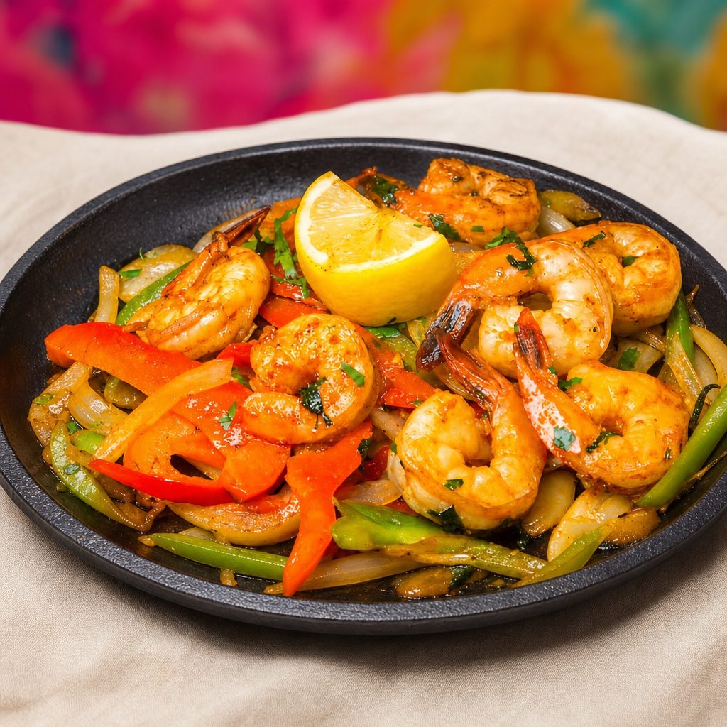 Shrimp Fajitas.