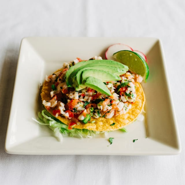 Tostada de Ceviche.