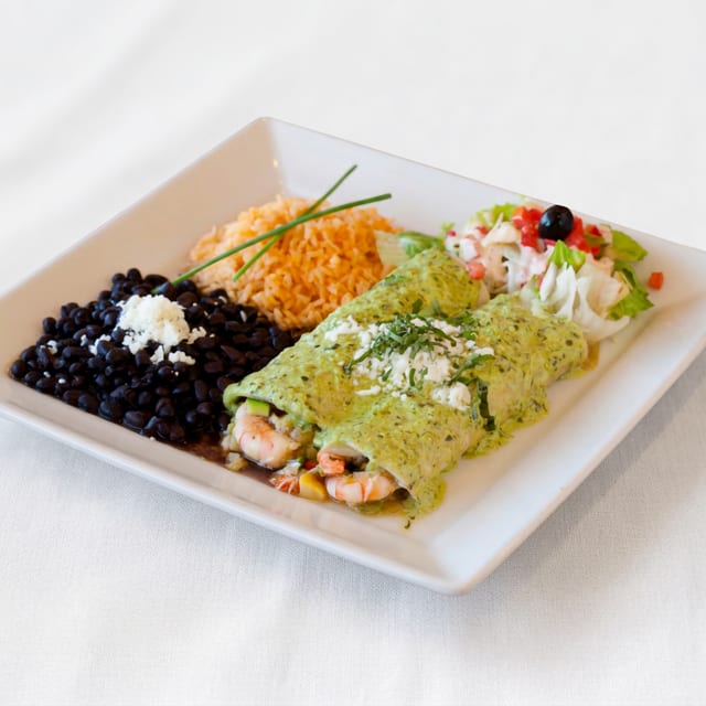 Shrimp & Crab Enchiladas.